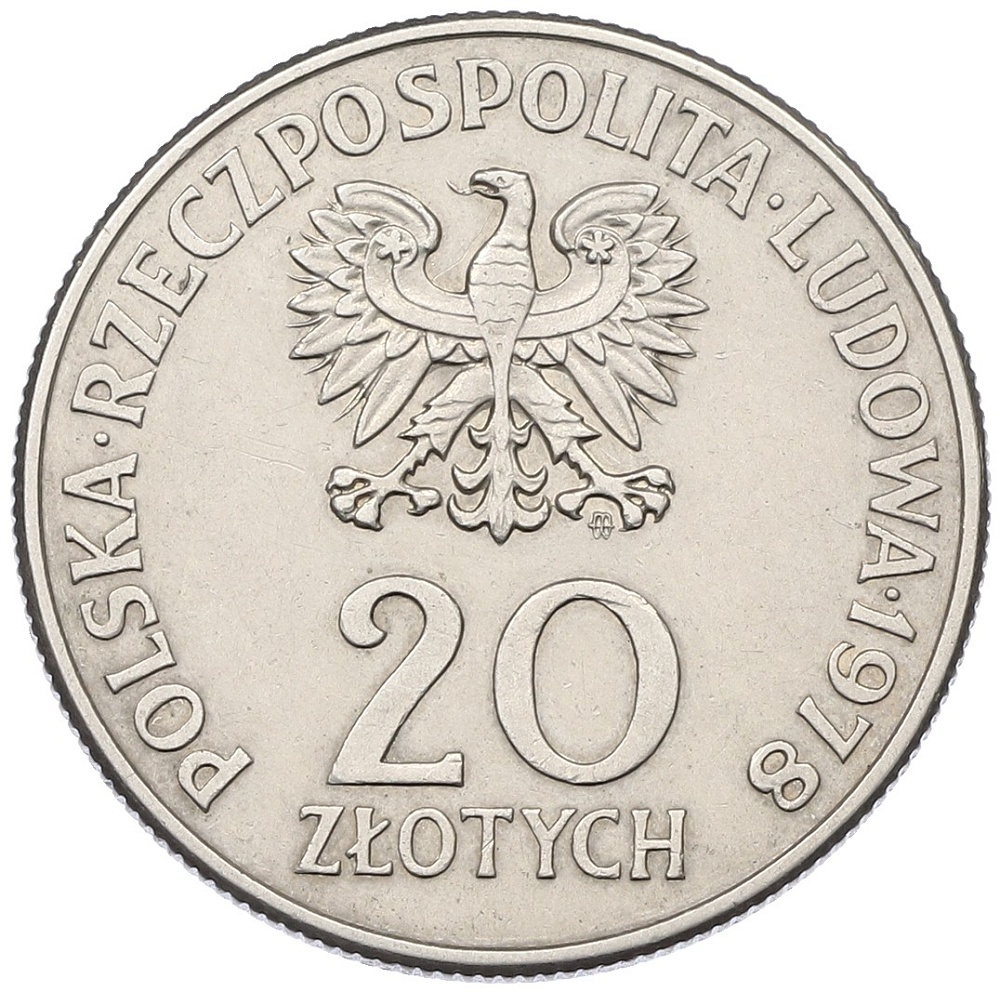 20 злотых 1978 года Польша «Портрет Марии Конопницкой» — Фото №2
