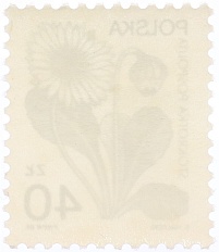Почтовая марка 40 злотых 1989 года Польша — Фото №2