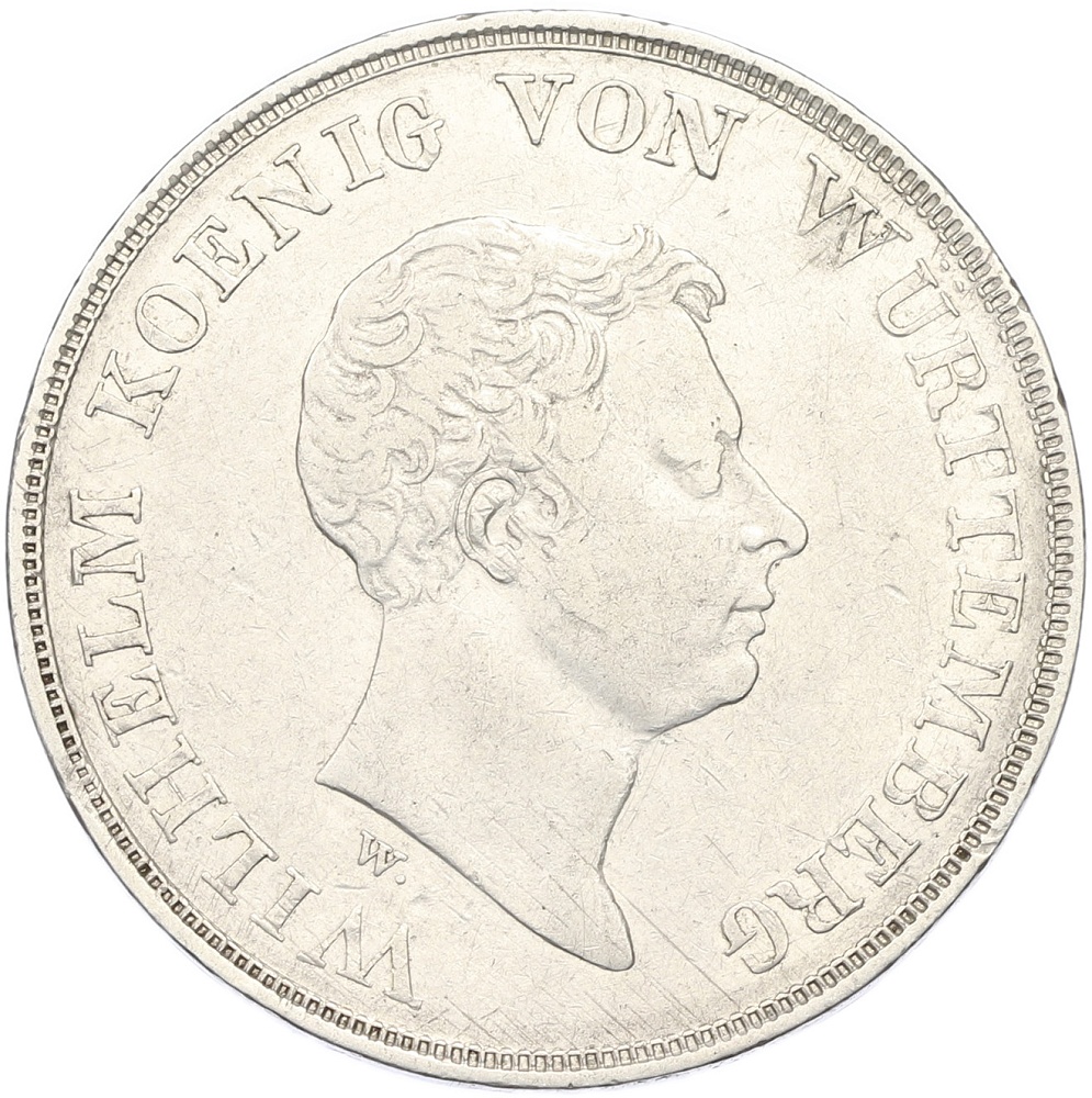 1 талер 1833 года Вюртемберг «Таможенный союз» — Фото №2