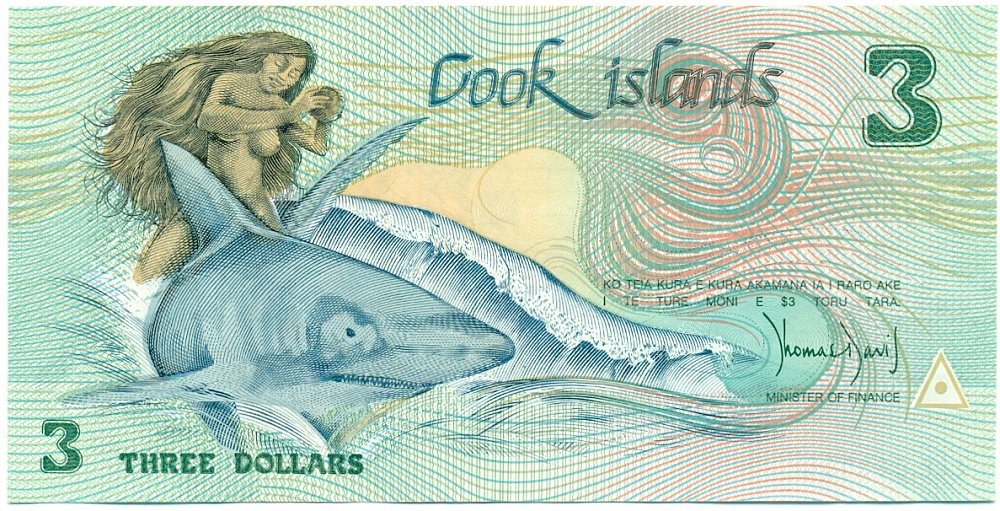 3 доллара 1987 года Острова Кука — Фото №1