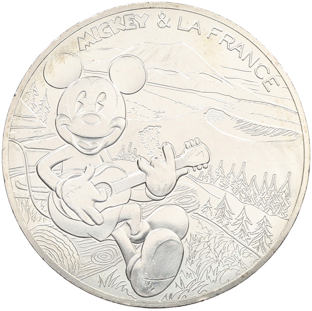 10 евро 2018 года Франция «Микки Маус и Франция — Овернь» — Фото №1