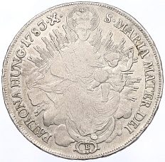 1 талер 1783 года Венгрия — Фото №1