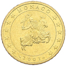 50 евроцентов 2001 года Монако — Фото №1