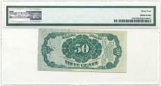 50 центов 1874 года США (5-й выпуск) — в слабе PMG (Choice UNC 64) — Фото №2