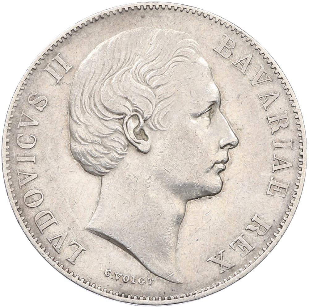 1 талер 1870 года Бавария — Фото №2