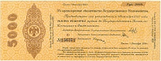 5000 рублей 1919 года Омск — Фото №1