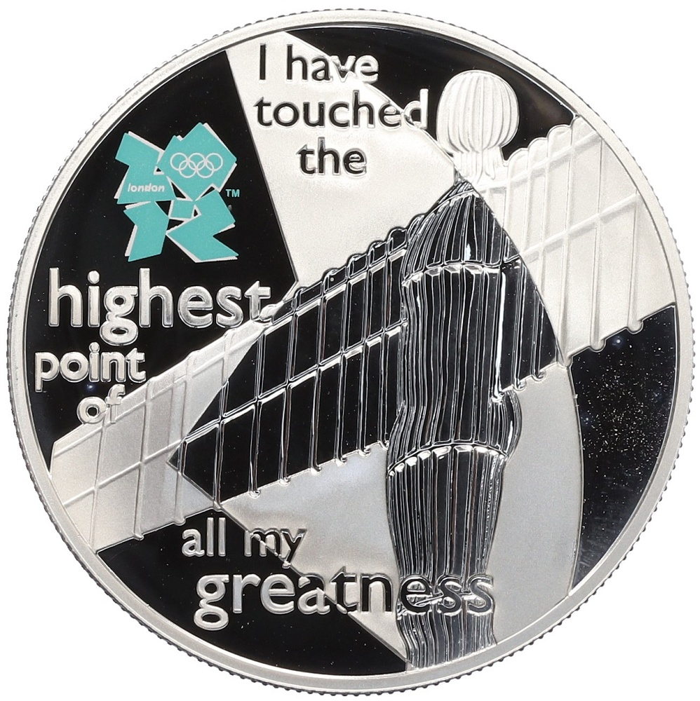 5 фунтов 2009 года Великобритания «XXX летние Олимпийские Игры — Празднование в Британии (Ангел Севера)» — Фото №1