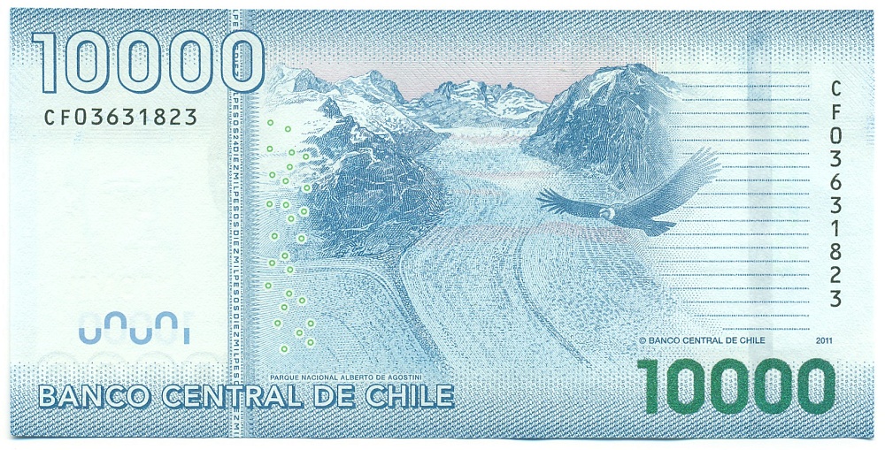 10000 песо 2011 года Чили — Фото №2