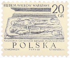 Почтовая марка 20 грошей 1965 года Польша — Фото №1