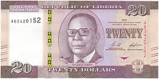 20 долларов 2022 года Либерия — Фото №1