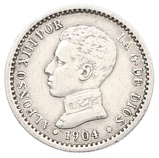 50 сентимо 1904 (10) года Испания — Фото №1