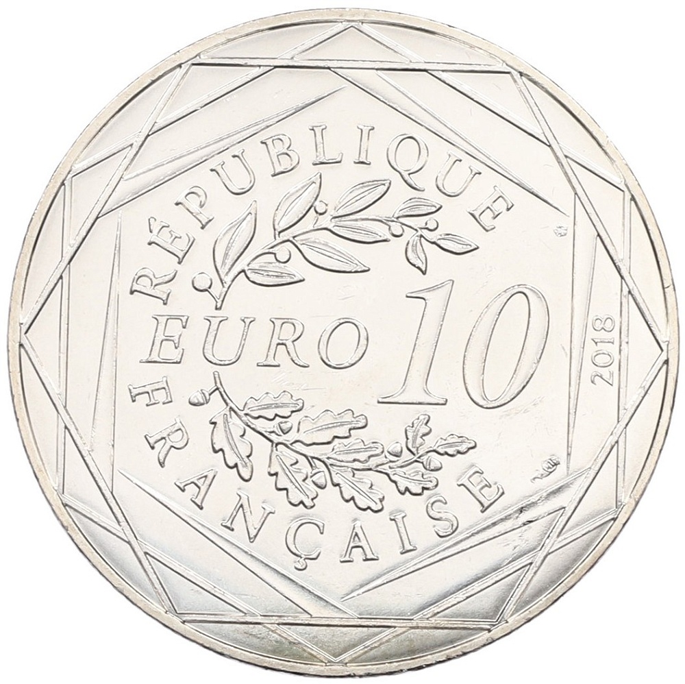 10 евро 2018 года Франция «Микки Маус и Франция — Гвиана» — Фото №2