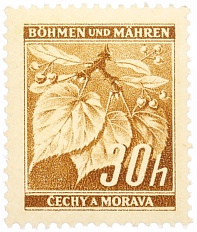 Почтовая марка 30 геллеров 1941 года Богемия и Моравия — Фото №1