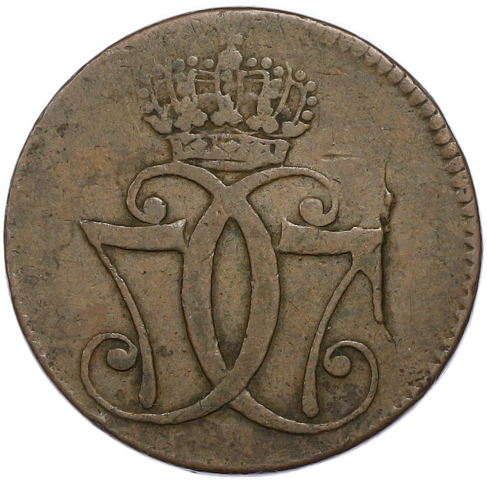1 скиллинг 1771 года Дания — Фото №2