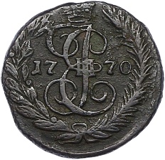 Полушка 1770 года ЕМ Российская Империя (Екатерина II) — Фото №1
