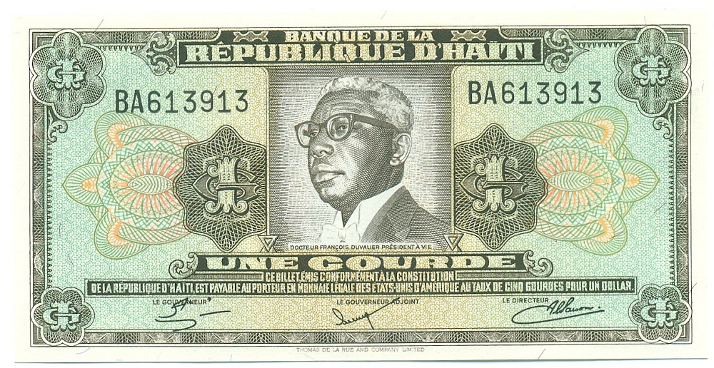 1 гурд 1984 года Гаити — Фото №1