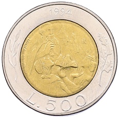 500 лир 1994 года Сан-Марино — Фото №1