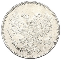 50 пенни 1917 года Русская Финляндия — Орел без корон (Временное правительство) — Фото №2