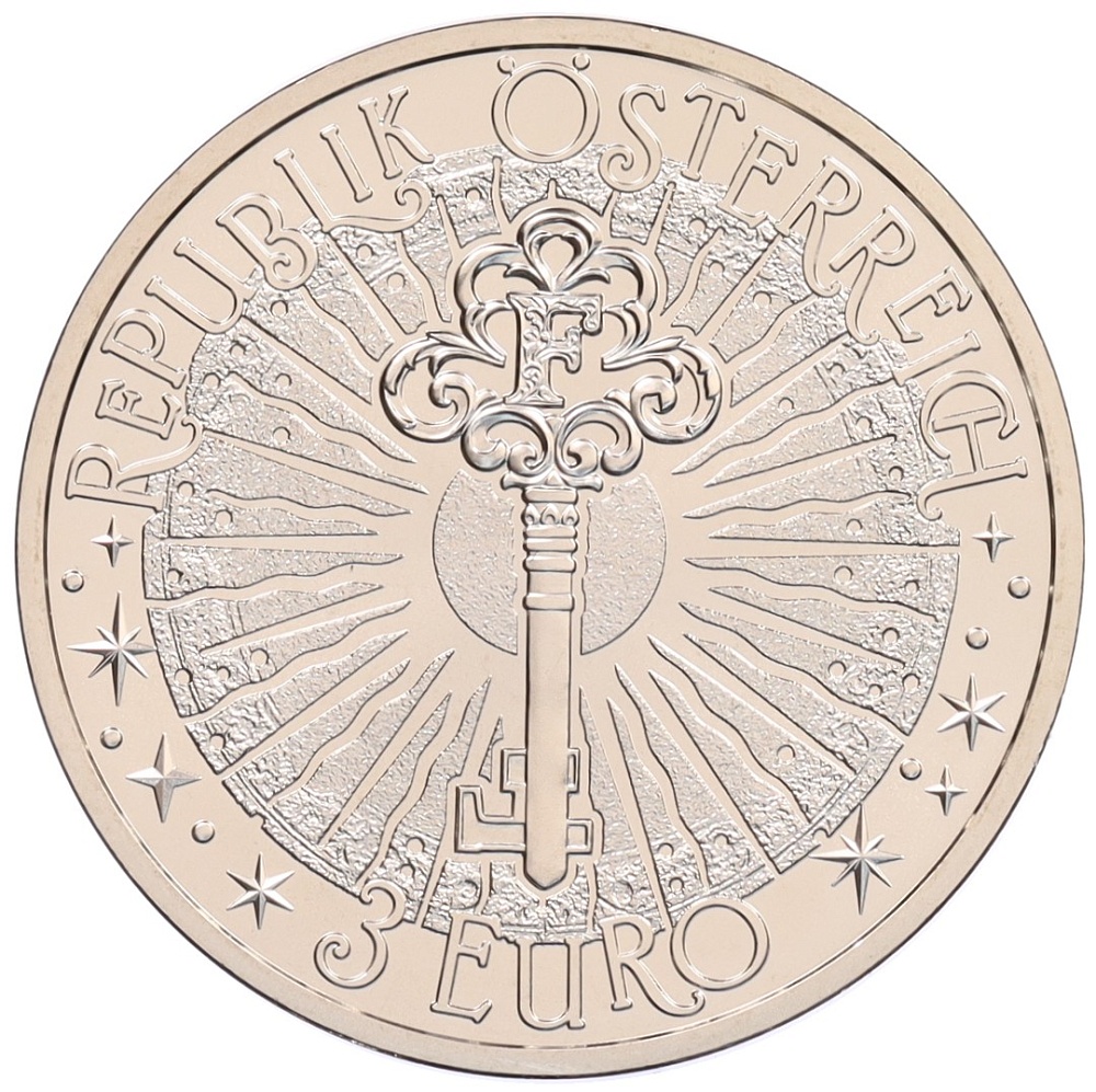 3 евро 2025 года Австрия «Фантастические Мифические существа — Тролль» — Фото №2