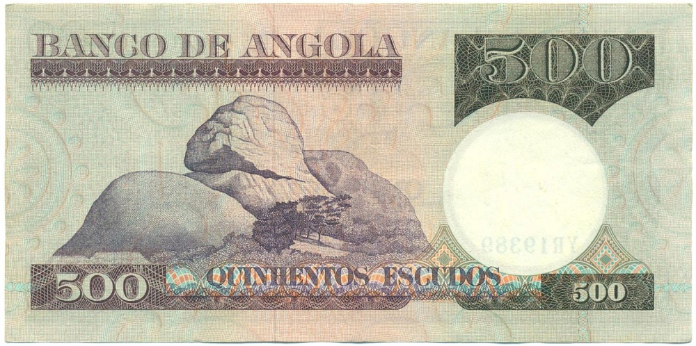 500 эскудо 1973 года Ангола — Фото №2