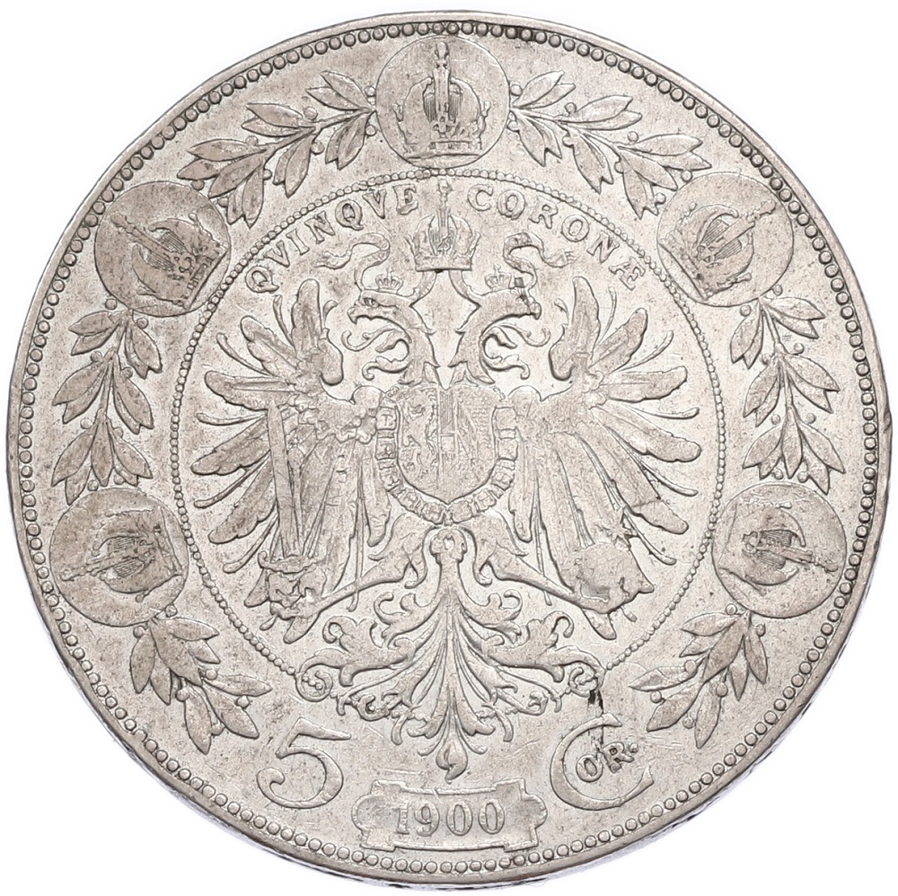 5 крон 1900 года Австрия — Фото №1