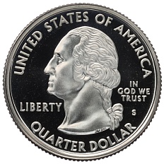 1/4 доллара (25 центов) 2000 года S США «Штаты и территории — Нью-Гэмпшир» — Фото №2