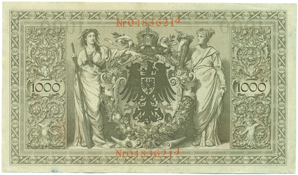 1000 марок 1910 года Германия — Фото №2