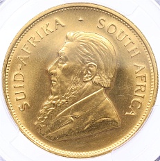 1 крюгеррэнд 1985 года ЮАР — в слабе PCGS (MS67) — Фото №2