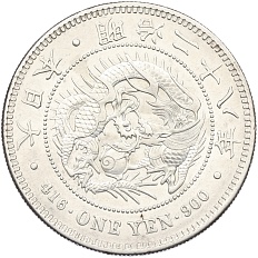 1 йена 1895 года Япония — Фото №1