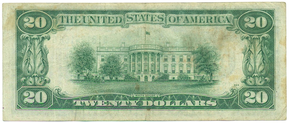 20 долларов 1934 года США (Нью-Йорк) — Фото №2
