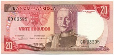 20 эскудо 1972 года Ангола — Фото №1