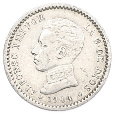 50 сентимо 1904 года Испания — Фото №1