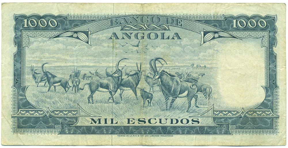 1000 эскудо 1970 года Ангола — Фото №2