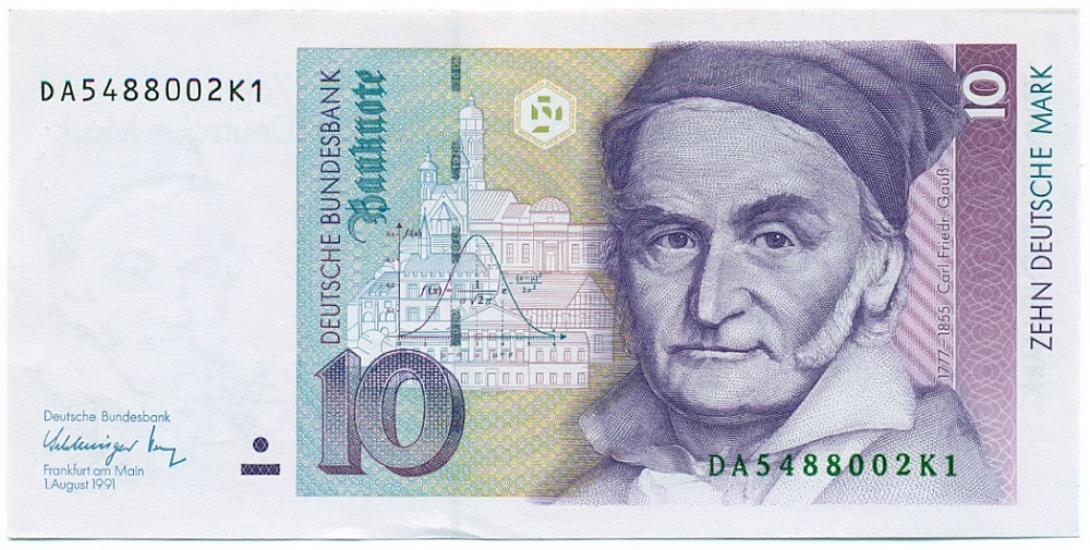 10 марок 1991 года Германия — Фото №1
