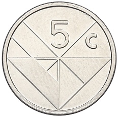 5 центов 2012 года Аруба — Фото №2