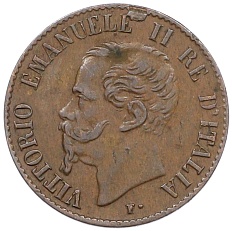 1 чентезимо 1867 года М Италия — Фото №2