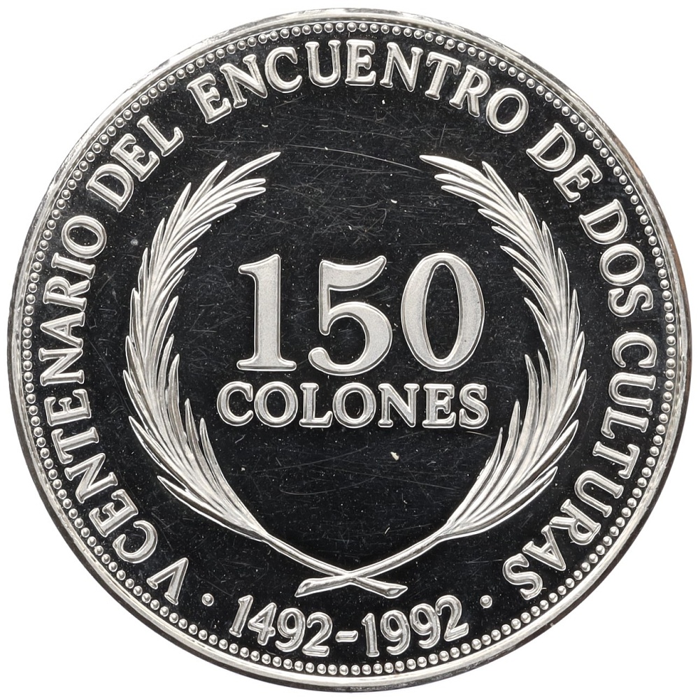 150 колонов 1992 года Сальвадор «500 лет открытию Америки» — Фото №2