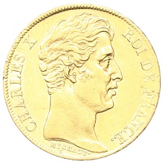 20 франков 1825 года А Франция — Фото №2