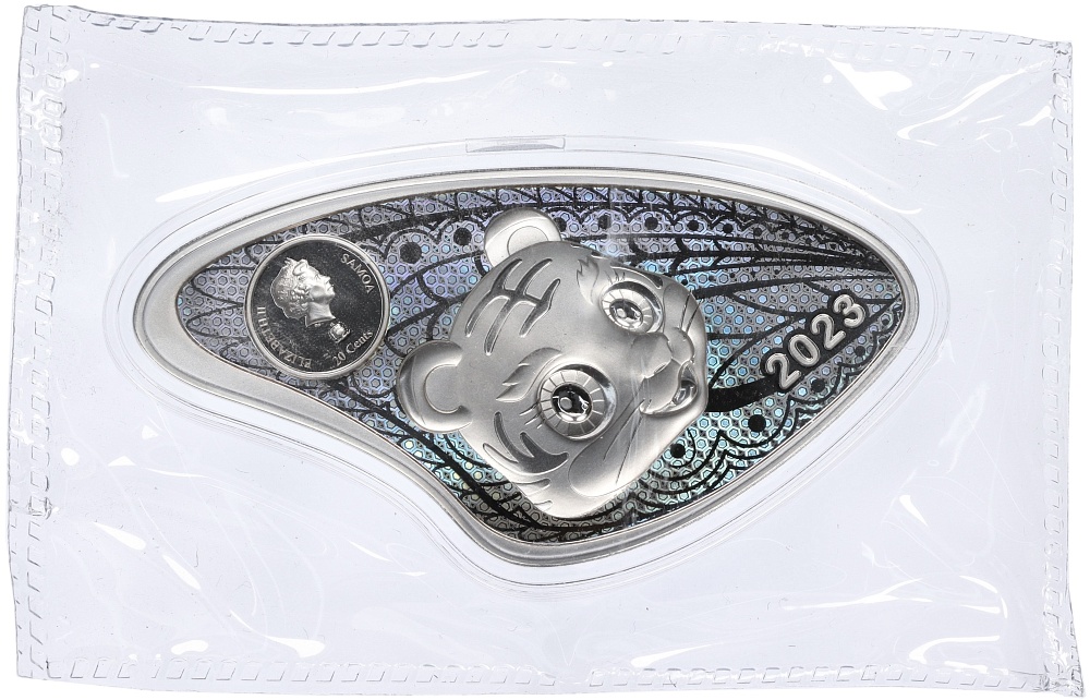 20 центов 2023 года Самоа «Китайский гороскоп — Год тигра» — Фото №2