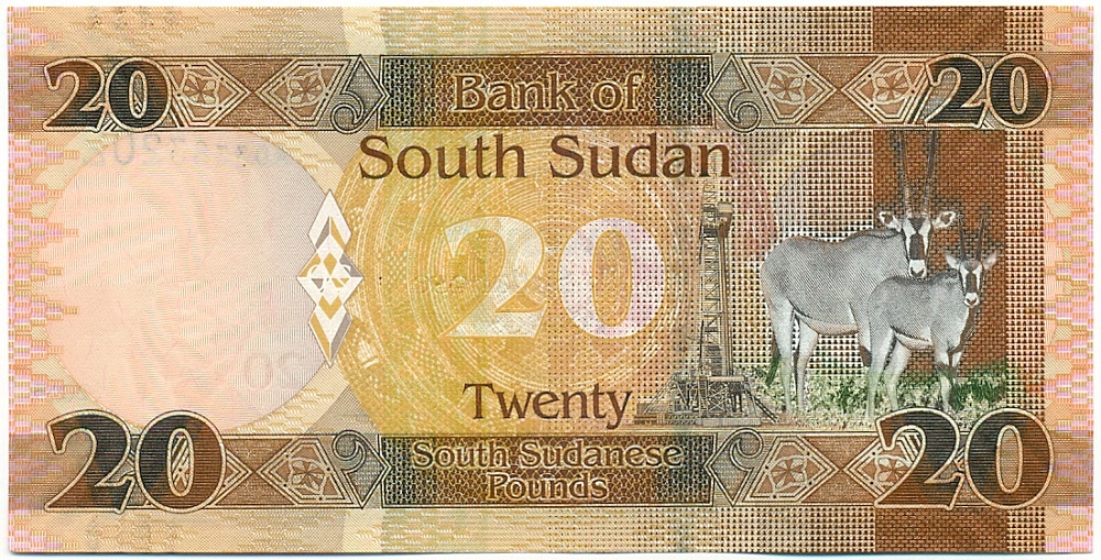 20 фунтов 2015 года Южный Судан — Фото №2