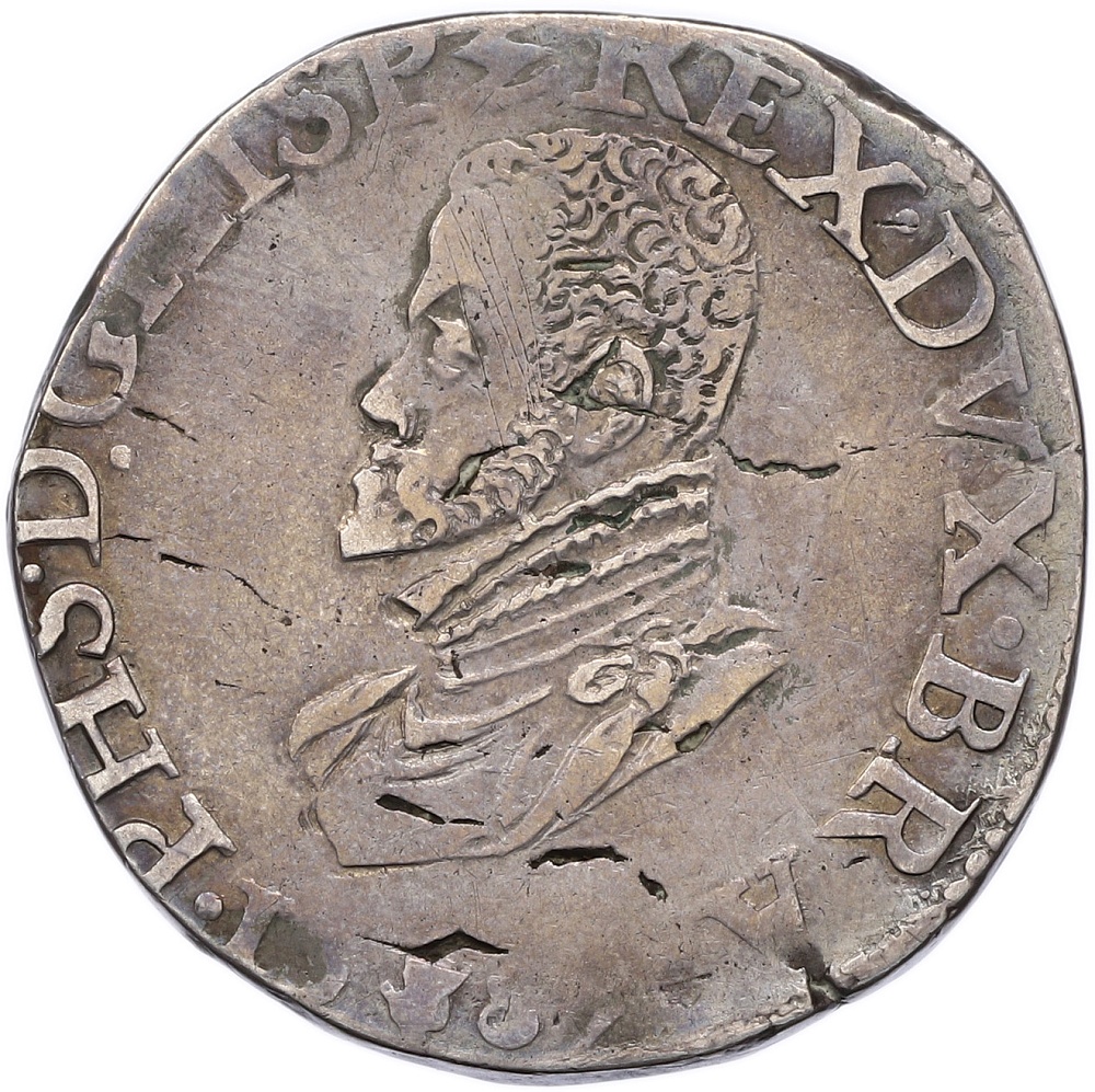 1 даальдер 1572-1585 года Испанские Нидерланды — Брабант (Филипп II) — Фото №1