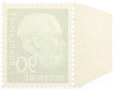 Почтовая марка 90 пфеннигов 1954 года Западная Германия (ФРГ) — Фото №2