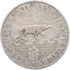 1 талер 1846 года Ангальт-Бернбург — Фото №1