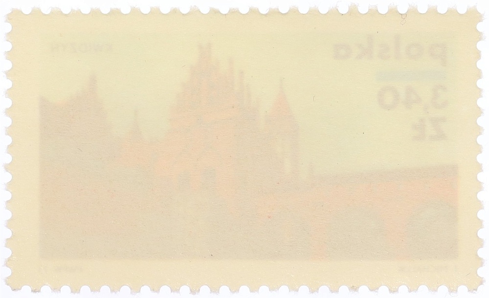 Почтовая марка 3.40 злотых 1971 года Польша «Польские замки» — Фото №2