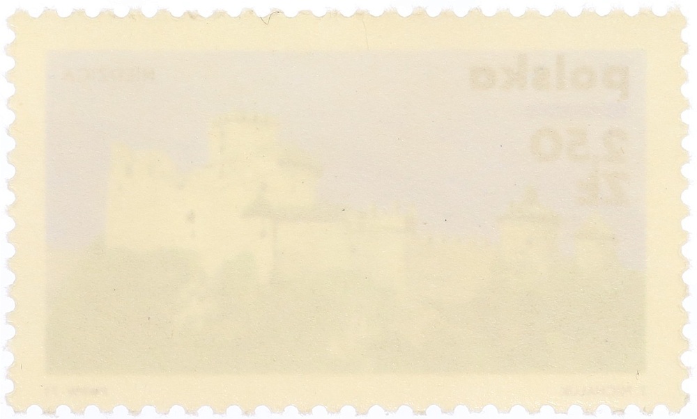 Почтовая марка 2.50 злотых 1971 года Польша «Польские замки» — Фото №2