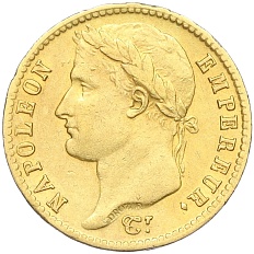 20 франков 1810 года А Франция (Наполеон I) — Фото №2