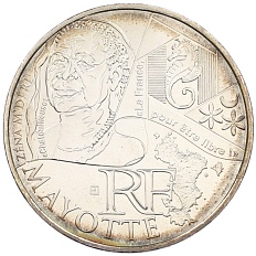 10 евро 2012 года Франция «Регионы Франции — Майотта» — Фото №1