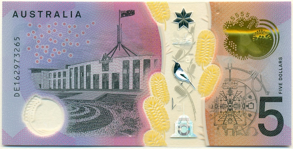 5 долларов 2016 года Австралия — Фото №2