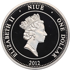 1 доллар 2012 года Ниуэ «Война 1812 года — Пехота Русской армии» — Фото №2