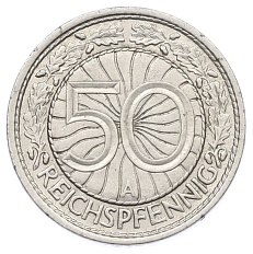 50 рейхспфеннигов 1928 года A Германия — Фото №2